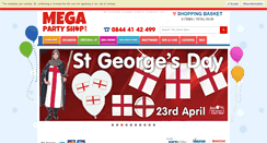Desktop Screenshot of megapartyshop.com